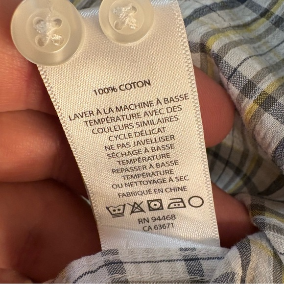 Hickey Freeman Multi-Color Plaid Shirt Button Up Long Sleeve Mens L Large Cotton - Picture 8 of 8